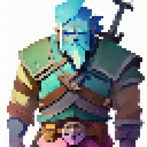 gerald from witcher, with sword, portrait