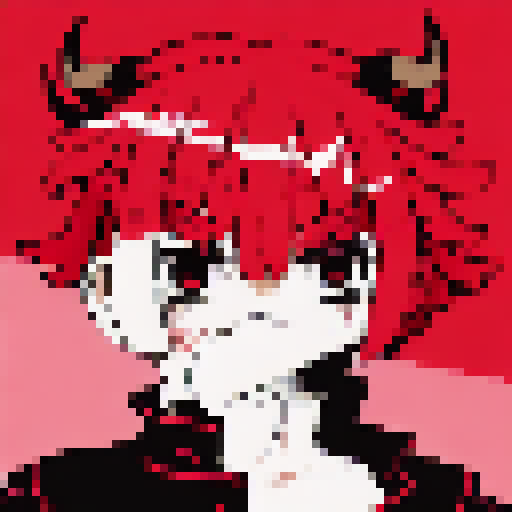 demon slayer, anime style, red and black colors