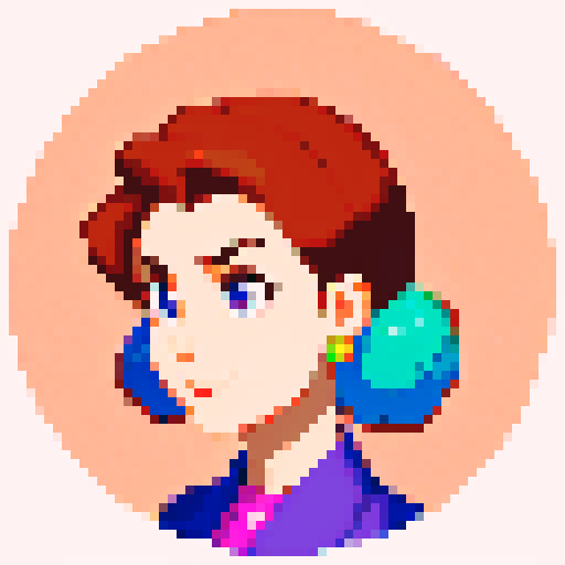 minister of foreign affairs, front view, pixel art, sRGB, detailed facial features, clean lines, vibrant colors, small dot shading, retro aesthetic, bust