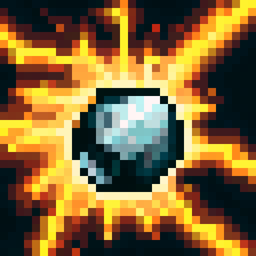 An asteroid in space