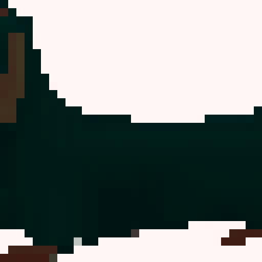 Long Haired Dachshund dog, side on, long, brown. White background. No border.