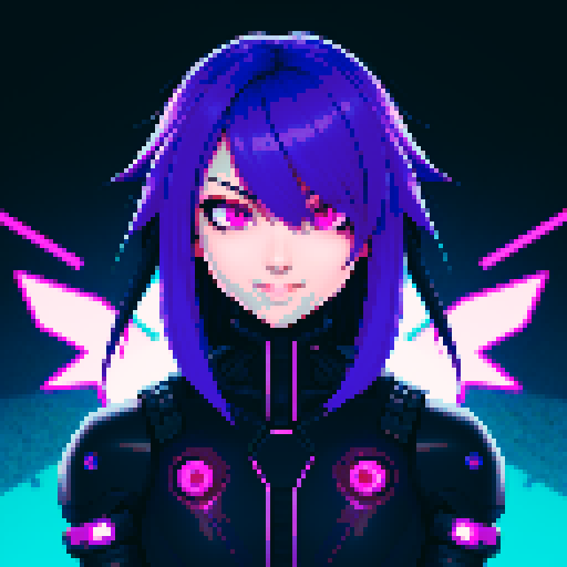 cute cyberpunk scorpion with human head, human head is from anime inspired character with vibrant hair, expressive eyes, and a playful smile,