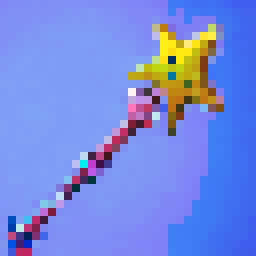 star wand, Fortnite style, game icon, sRGB, skill art, close up, portrait, 2D, 128x128 tool