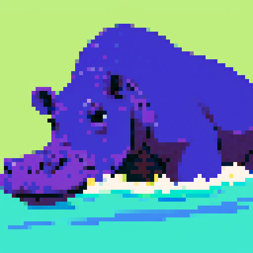 hippo portrait