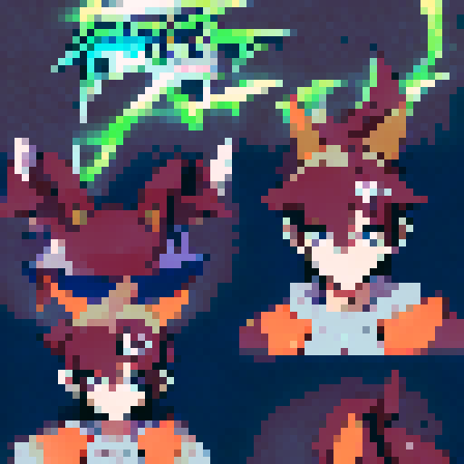 A stylized anime font with a unique design.