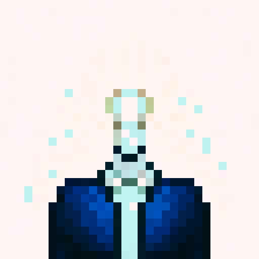 suit, game icon, 32x32 pixel art, sRGB, skill art, close up, portrait, sleek design, vibrant colors, intricate patterns, futuristic elements, metallic texture, sharp edges, glossy finish, dynamic pose, glowing accents, meticulous detailing, high contrast, dramatic lighting, intense expression