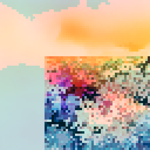 Sunset over rolling hills, with warm oranges and pinks fading into purples and blues, captured in a landscape portrait