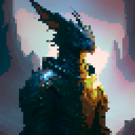 Dark fantasy, gothic architecture, intricate armor design, and mystical creatures. 

        A brooding Elden Ring Warrior adorned in ornate plate armor, brandishing a wickedly sharp sword, stands atop a rocky crag surrounded by towering gothic spires, while a fierce dragon circles overhead amidst a stormy sky.