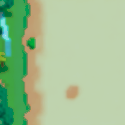 Create a pixel image to play with the playing fields of various biomes.Description of the game: The game is made in the style of a board game with unique rules. The drawing should go vertically.There should be a path vertically in the middle of the field. The field size is 116x46 pixels, they must be three-dimensional. field name: Forest Biome.
