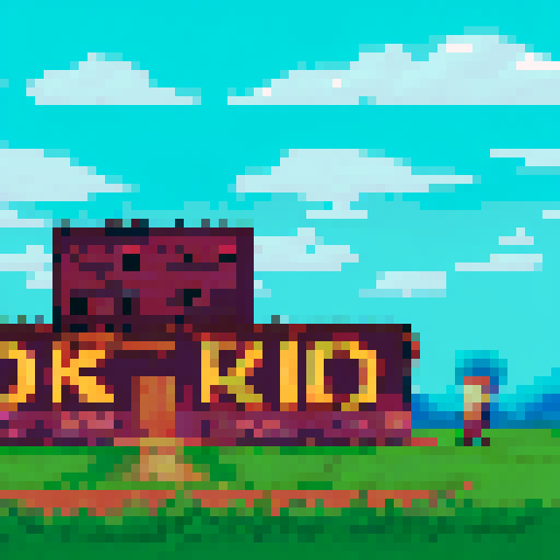 trying to build a house, but the structure is all crooked and falling apart. One person is holding the blueprints upside down, another is hammering nails into thin air, and another is trying to saw a board with a hammer. In the background, there are piles of wood and tools scattered everywhere. Above the group, write "Our Team at Work!" in big letters.