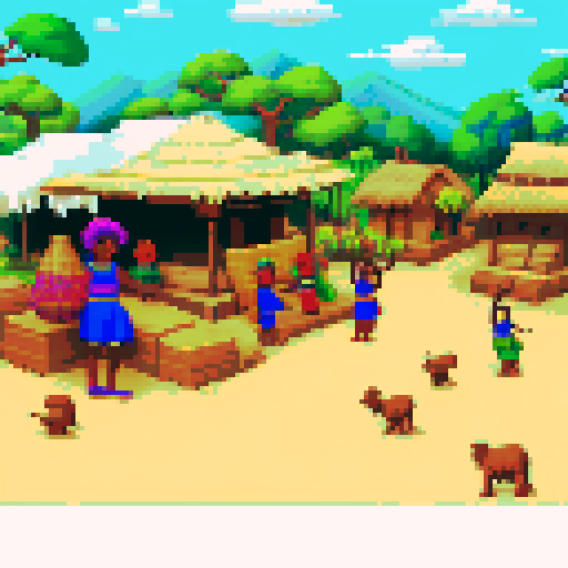 African village view