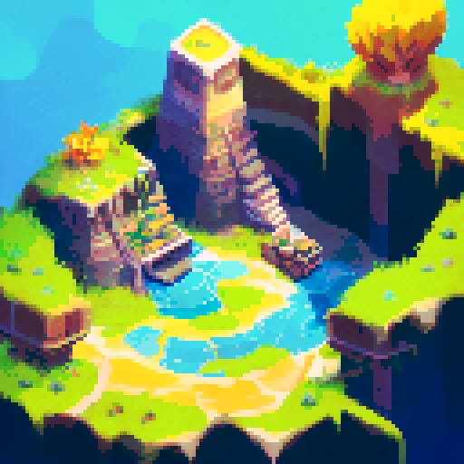 giant sand pit, quicksand, platform, crude giant slingshot, clear and bright weather, sRGB, background, landscape, landscape portrait