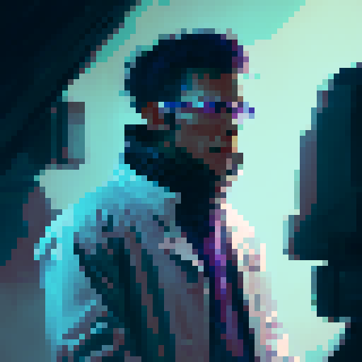 An evil doctor in a lab coat.