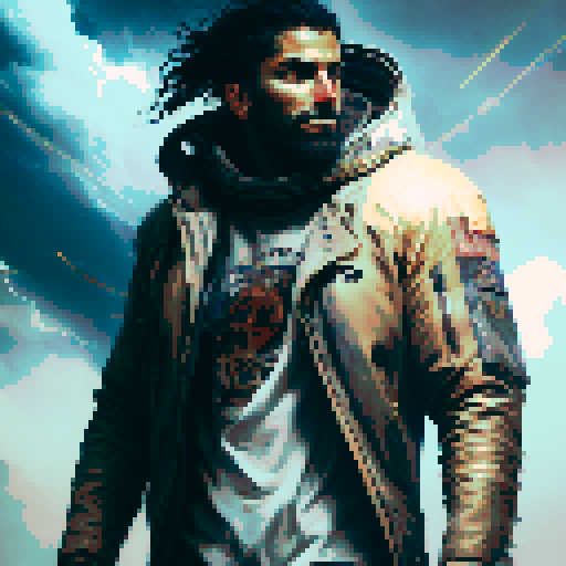 Portrait of Zeus, with rippling muscles and a furrowed brow, holding his mighty lightning bolt, surrounded by storm clouds and crackling electricity, depicted in a bold and dynamic comic book style.