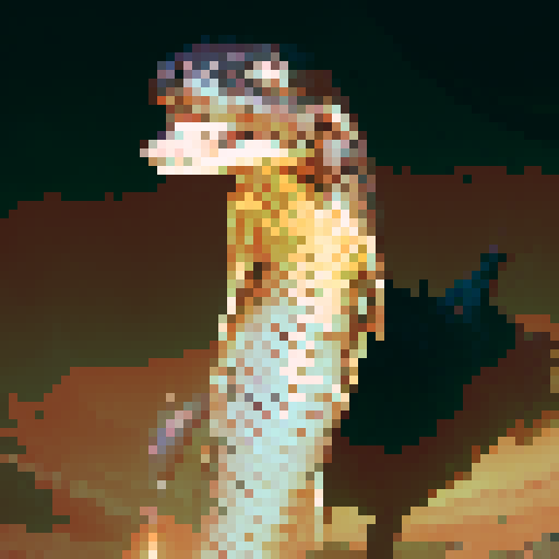 King cobra snake, night time, dark background