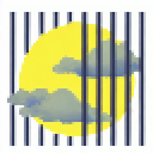 Sun's last rays paint the sky in fiery colors, illuminating wispy clouds that slowly vanish, leaving behind a tranquil horizon.