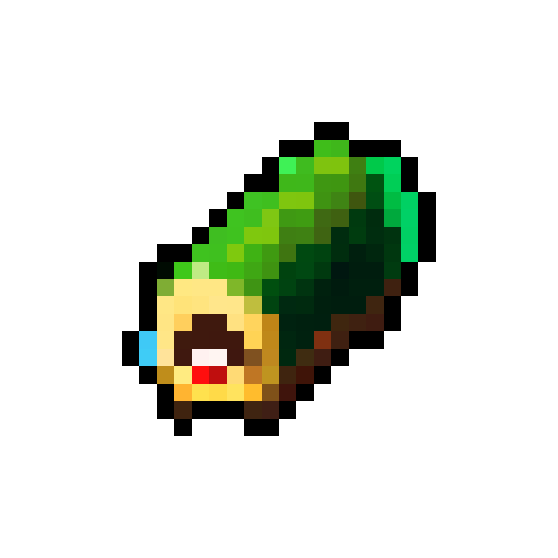 pixel art 2d wood log