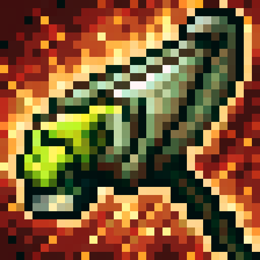 Minecraft shotgun icon featuring a pixelated barrel, wooden stock, golden muzzle
