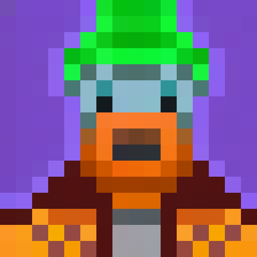 cartoon weasel, game icon, 16x16, pixel art, close up, portrait, expressive eyes, mischievous smile, fluffy fur, pointy ears, whiskers, vibrant colors, exaggerated features, playful pose