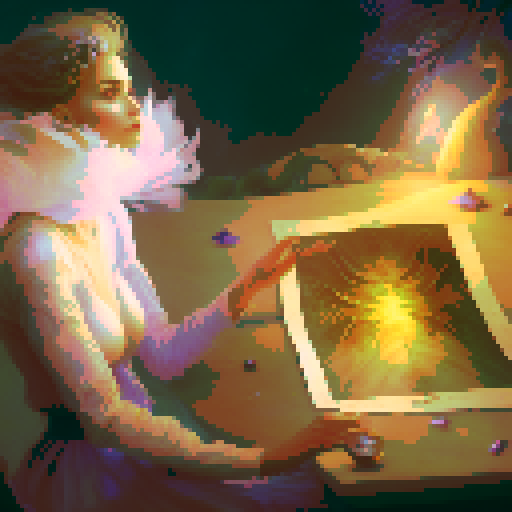 A close-up of a woman's hands over a table during a tarot card reading in a medieval dark style. The table is adorned with elements of the ocean such as sea shells, sand, and small pieces of coral. The atmosphere is mystical and dimly lit, with candlelight casting shadows that enhance the eerie and magical mood. The woman's hands are gracefully poised over the cards, which also have oceanic designs like waves and mermaids.