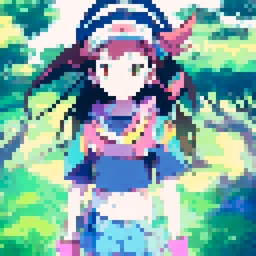 A spirited young girl with fiery red hair and piercing green eyes, surrounded by a whimsical forest of glowing mushrooms and sparkling fireflies, all depicted in a Studio Ghibli inspired anime style