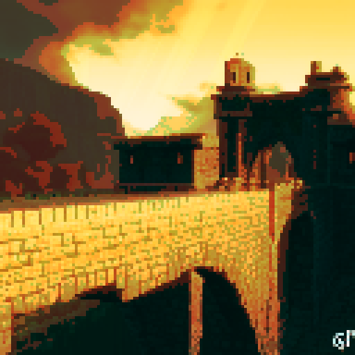 Stone bridge, evening