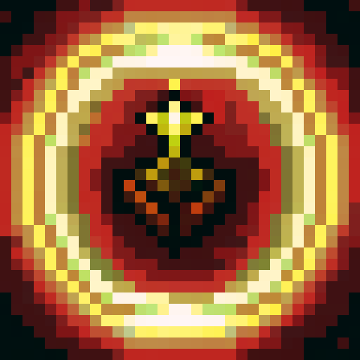 Circle badge with gradient file and gold rim