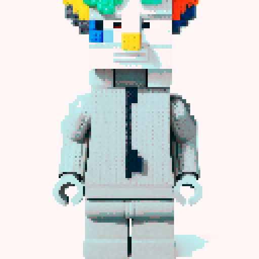 colorful pixel lego blocks arranged in a playful, vibrant composition, showcasing the intricate details and vibrant colors of pixel art in the sRGB color space