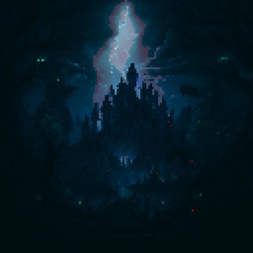 dark, monster, background, fog