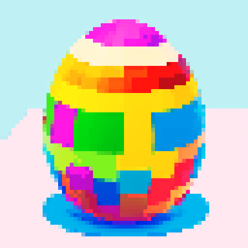 colorful easter egg