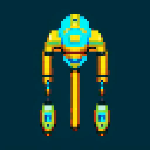 a transparent pure 2d sprite for a space game. It needs to look like the top view of a futuristic spaceship all by itself with the background transparent ,style of the 90s.