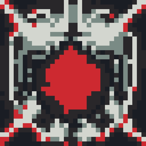 Grim vampire hunter's skill icons: Dash - swift movement with motion blur, Stealth - shadowy figure with glowing red eyes, Backstab - dagger piercing through the darkness, Poison - bubbling vial emitting green mist, Sword - gleaming blade with bloodstains, all in a 32x32 pixel art style resembling game icons with borders, with a close-up portrait and the color palette of bone, black, and red accents from the custom palette