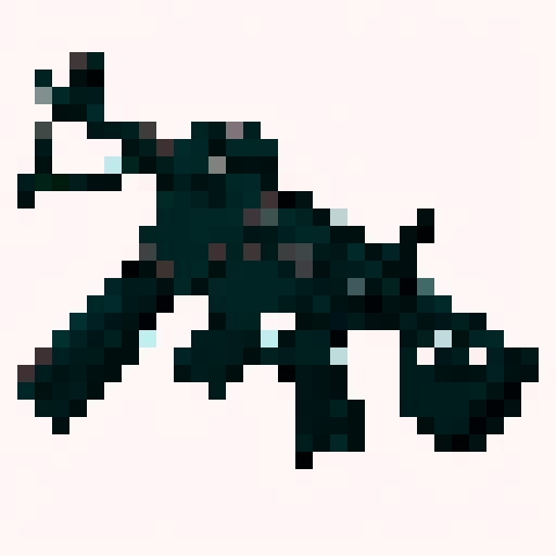 M4A1 Rifle icon, white background, black icon, pixel art