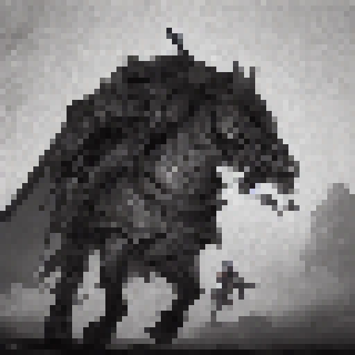 A towering, armored paladin wields a blazing sword as they charge towards a horde of snarling, undead warriors in a dark, misty forest.