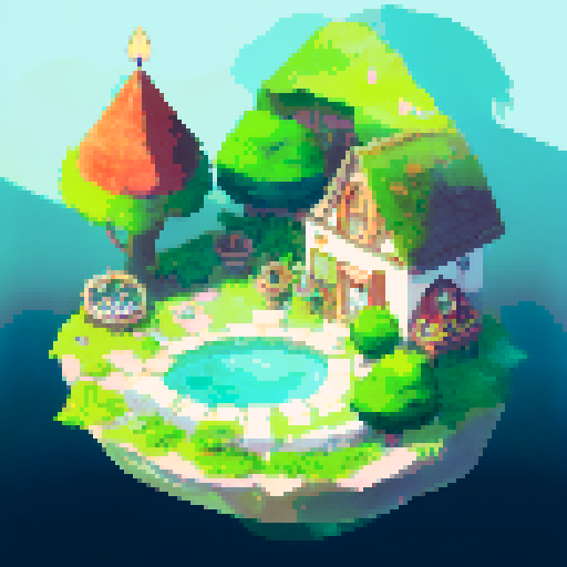 Candle-lit room, huge empty space