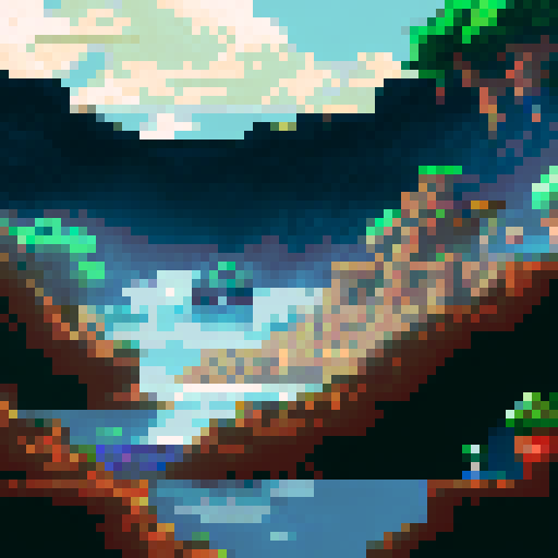 stage, glass floor 2d pixel art, front view for 2d fighting game or platfromer