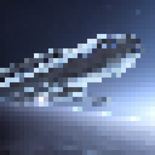 space ship viewed from above, based on star trek