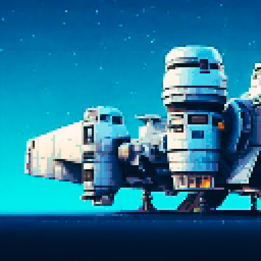 pixel art spaceship