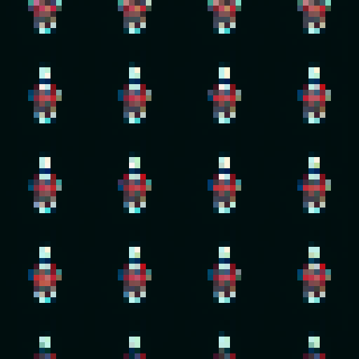 Dark enemy space ship sprite sheet