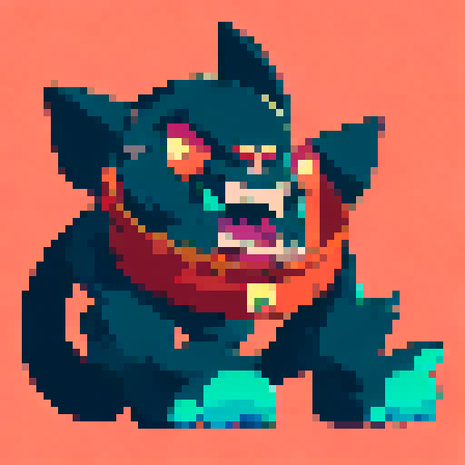 Furry ape, muscular and imposing, sitting at a vintage typewriter, surrounded by black, with large expressive eyes and a determined look on his face, typing away in a bright and colorful anime style