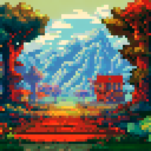 A village with low development in the middle of forest 
