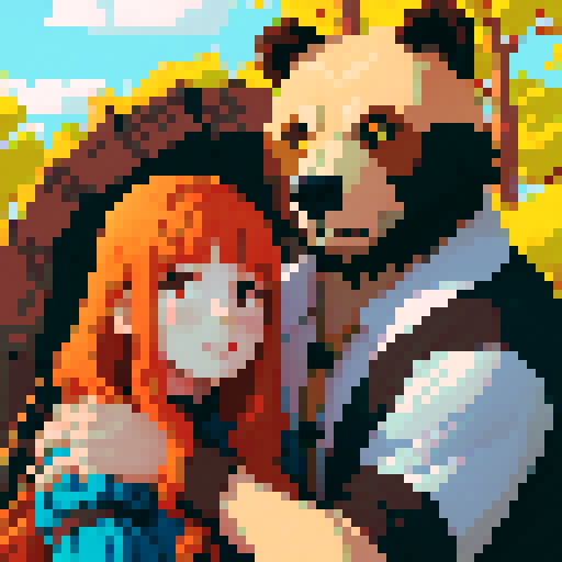 she is a dragon, he is a bear