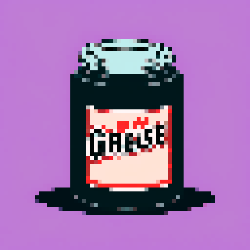 grease can full of black grease. on a solid color background so I can easily remove the background