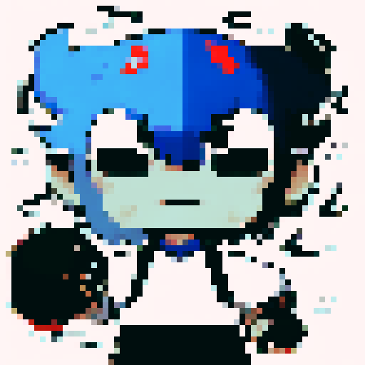 Muhammad Ali, fierce determination, boxing gloves, bursting through brick walls, anime-style close-up portrait, pixelated fists.