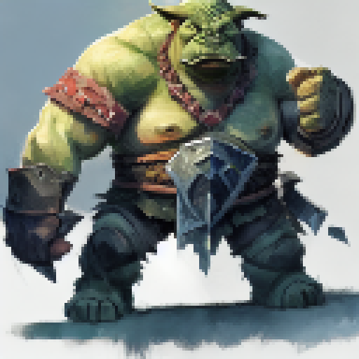 Orcs, with their rough skin and menacing tusks, clash swords with humans, who wear shining armor and brandish sharp blades, in a dramatic, landscape portrait-style battle scene.