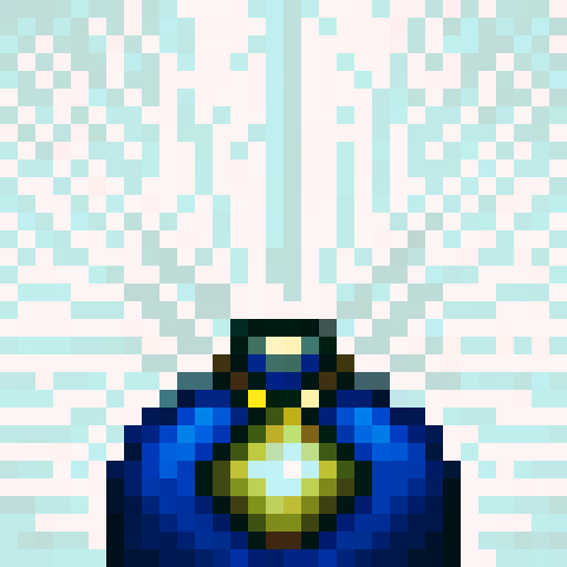 red amulet, game icon, 32x32 pixel art, sRGB, skill art, close up, portrait, vibrant colors, glowing effect, intricate design, metallic texture, embossed details, shadowed background, dynamic lighting, sharp edges, glossy finish