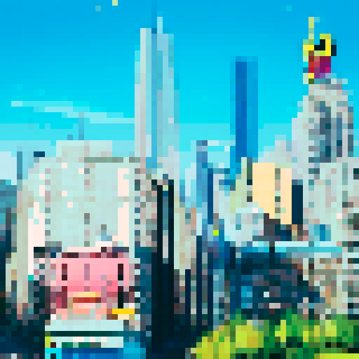 Economic icon with yellow, vibrant, geometric, pixelated, minimalist, abstract, symmetrical, sharp lines, clean shapes