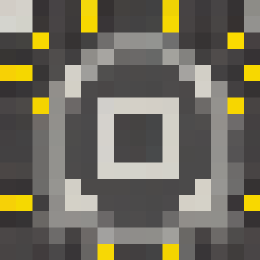 pixel art top-down train station platform tile, 32x32 pixels, gray concrete texture with yellow safety line on one edge, subtle wear marks, 16-bit style, muted colors