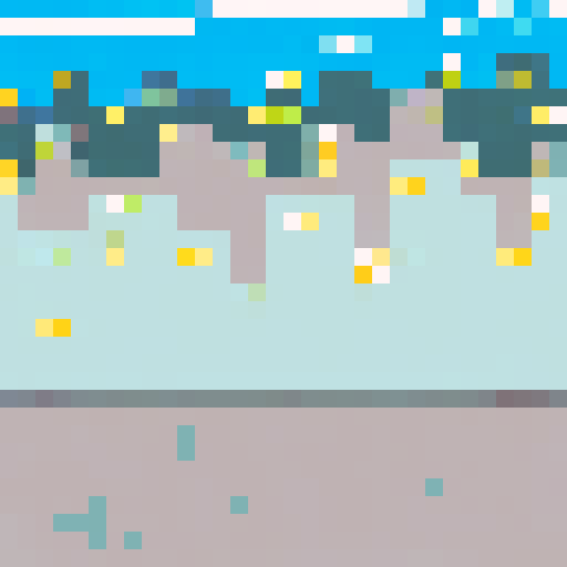 City landscape on Mars