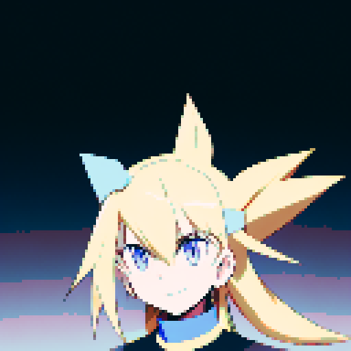 Lonely blond with piercing blue eyes finds fleeting moments of euphoria in a vibrant anime world.